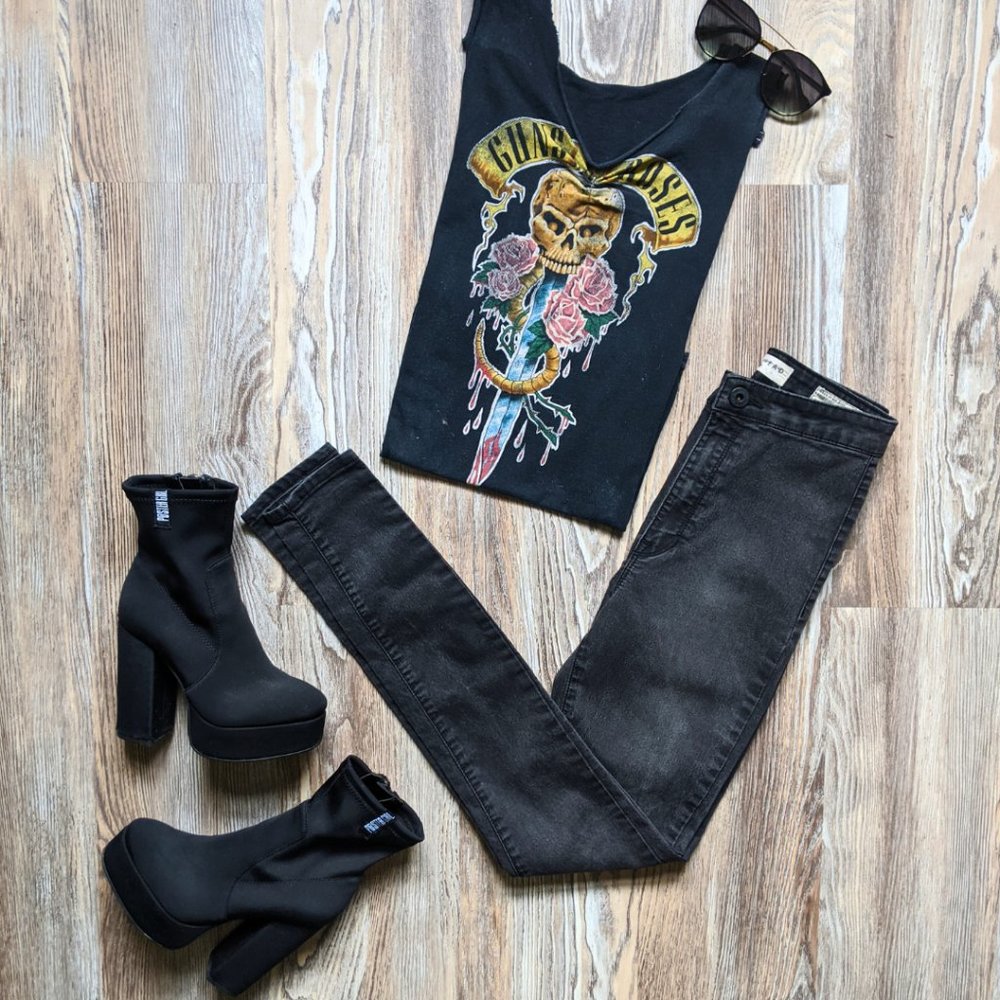 BULLHEAD DENIM CO / Black Jeans / Size: 3 / Denim / Ultra High Rise / Skinniest